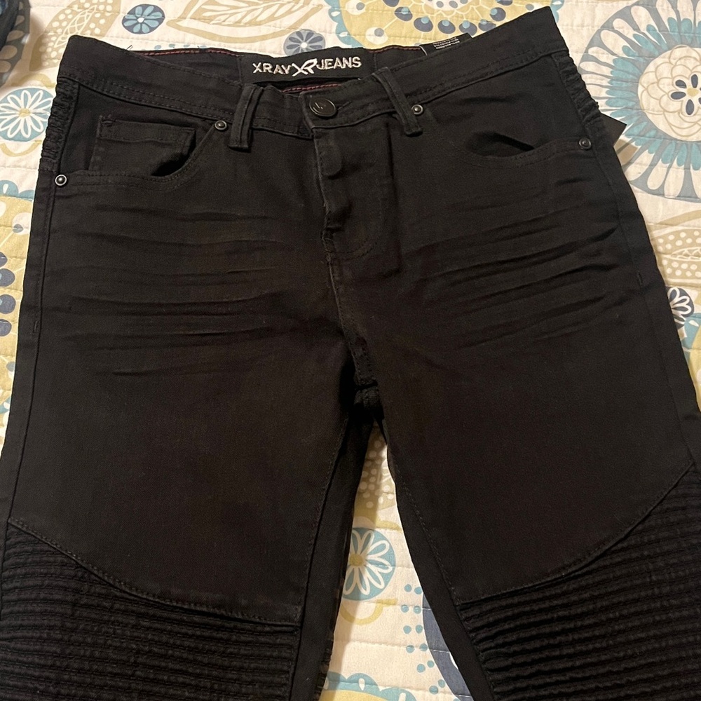 Xray Kids Black Moto Stretch Jeans
